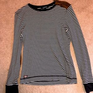 Ralph Lauren stripped long-sleeve w/ Patch elbows